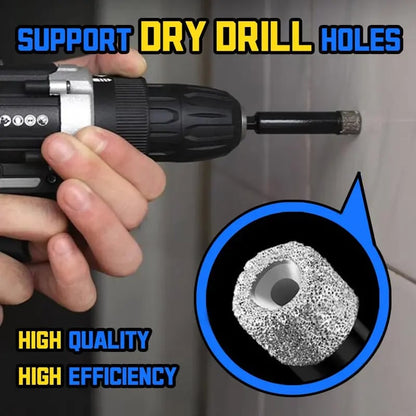 🔥49% OFF |Dry Diamond Drill Bit Set 🛠 Hex Shank Brazed Hole Saw for Tile, Glass & Granite