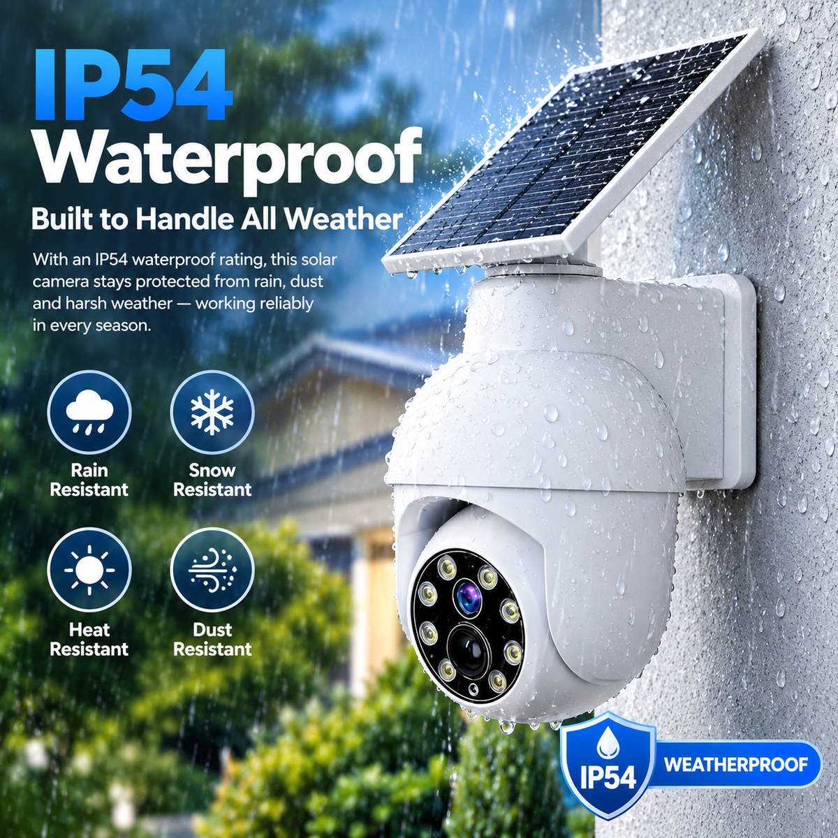 360° Ultra-Bright Motion Sensor Spotlight|Wireless Dummy PT Dome CCTV Camera
