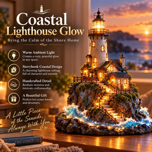 ⏰ LAST DAY 50% OFF 🌊 Coastal Lighthouse Glow — Bring the Calm of the Shore Home ✨