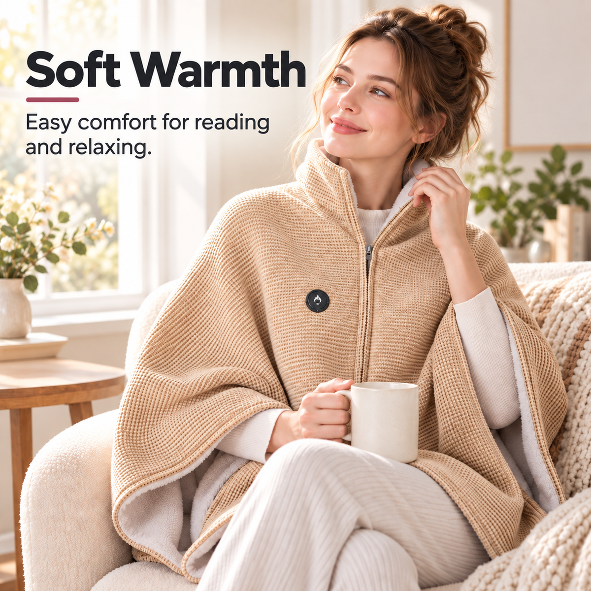 ⏰ LAST DAY 50% OFF 🔥 Wearable Heated Blanket – Cozy Hands-Free Warmth