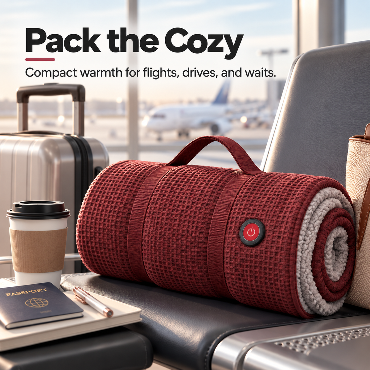 ⏰ LAST DAY 50% OFF 🔥 Wearable Heated Blanket – Cozy Hands-Free Warmth
