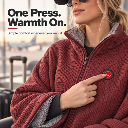 ⏰ LAST DAY 50% OFF 🔥 Wearable Heated Blanket – Cozy Hands-Free Warmth