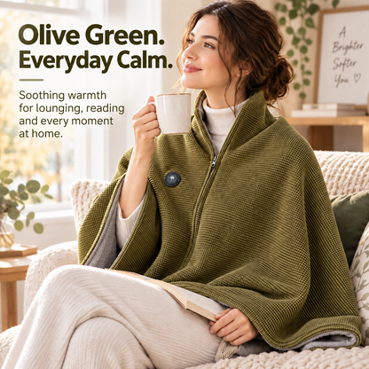 ⏰ LAST DAY 50% OFF 🔥 Wearable Heated Blanket – Cozy Hands-Free Warmth