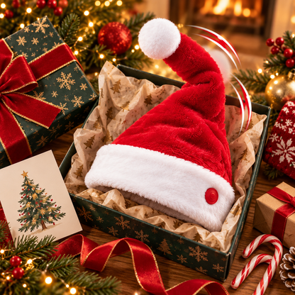 🎅 Animated Santa Party Hat – One Button, Instant Christmas Chaos 😂