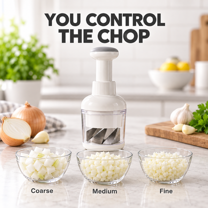 🥕 Press & Chop Mini Food Chopper – Quick Small-Batch Kitchen Prep