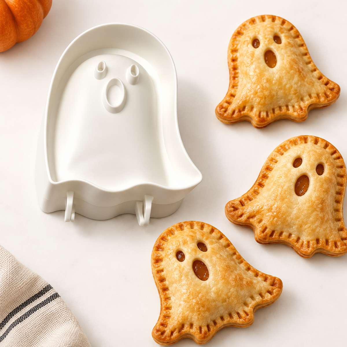 🎃 3-Pack Halloween Hand Pie Molds – Pumpkin, Ghost & Bat Press & Seal Pie Makers