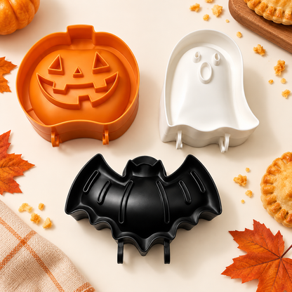 🎃 3-Pack Halloween Hand Pie Molds – Pumpkin, Ghost & Bat Press & Seal Pie Makers