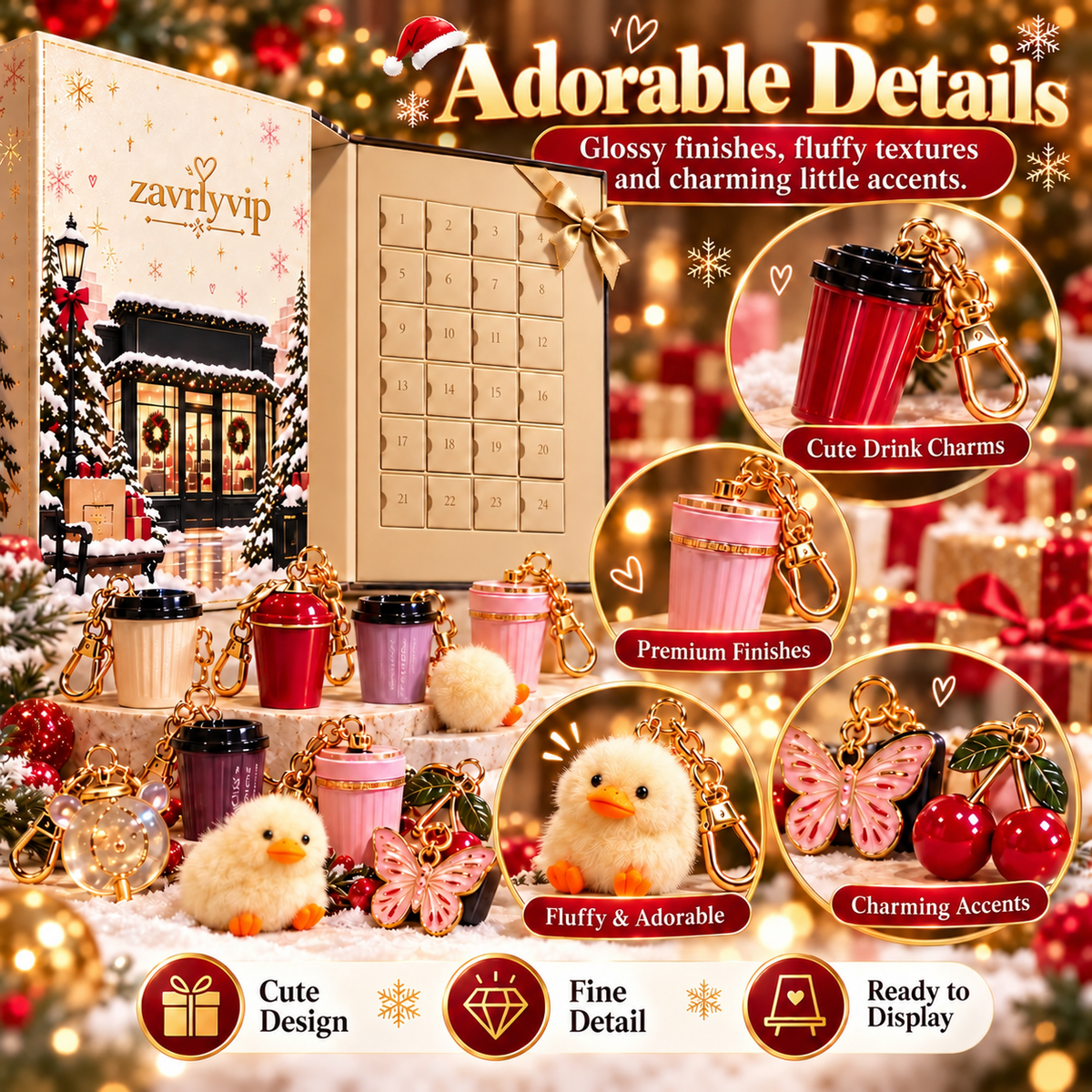 🎁 50% OFF Christmas Mystery Charm Advent Calendar – 24 Days of Surprises ✨