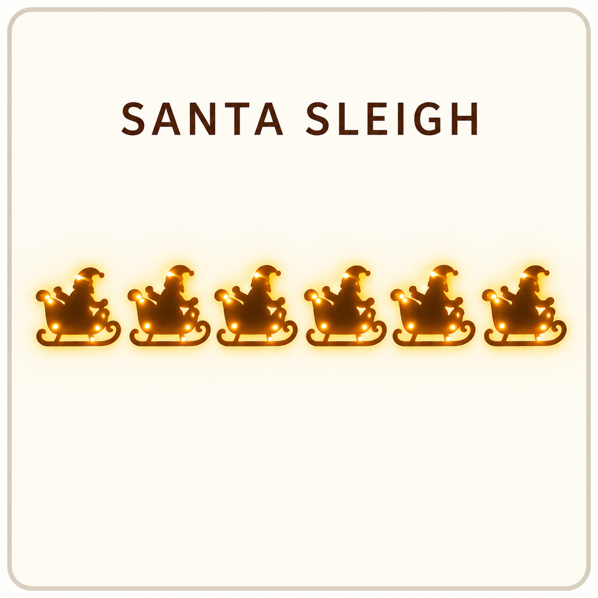 Light-Up Santa & Reindeer LED Wall Decor – Remote Control Christmas Holiday Decoration