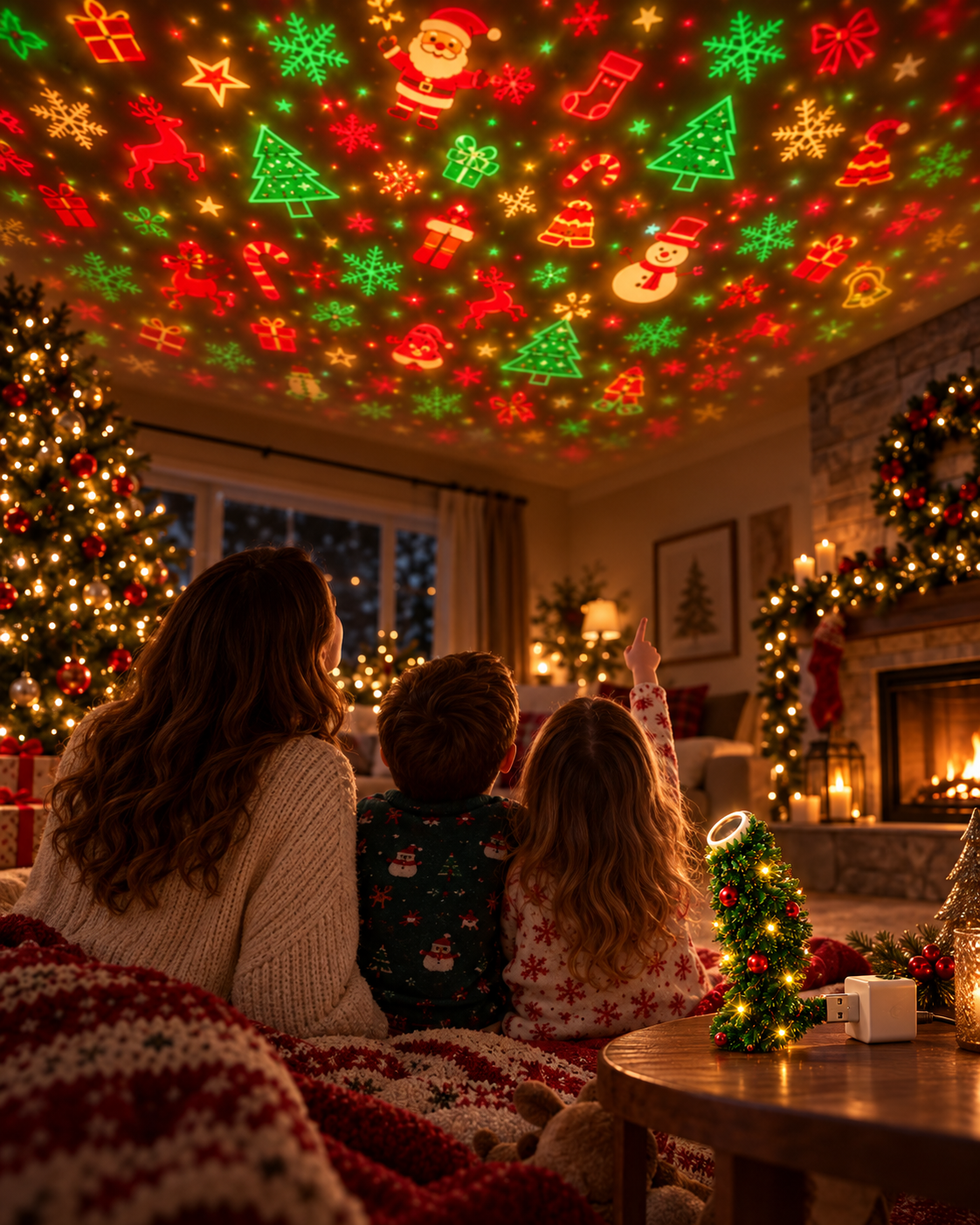 Christmas Projector LED Lights for Ceiling & Wall Buy 2 Free Shipping