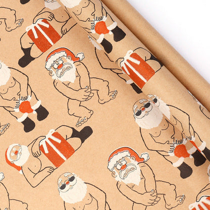 🎄 Vintage Christmas Wrapping Paper Roll – Festive Holiday Gift Wrap