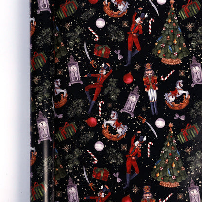 🎄 Vintage Christmas Wrapping Paper Roll – Festive Holiday Gift Wrap