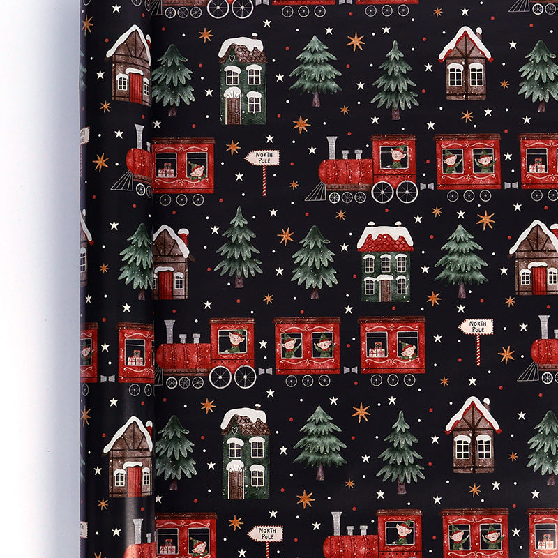 🎄 Vintage Christmas Wrapping Paper Roll – Festive Holiday Gift Wrap