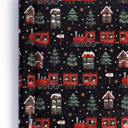 🎄 Vintage Christmas Wrapping Paper Roll – Festive Holiday Gift Wrap