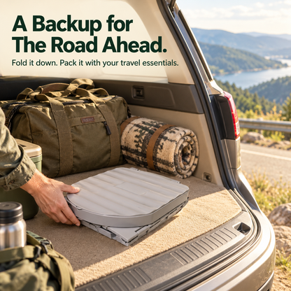 🏕️ Portable Folding Camping Toilet – Compact Storage for Camping & Road Trips